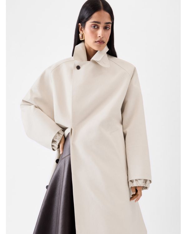 THE OFF-WHITE TRAPEZI TRENCH COAT