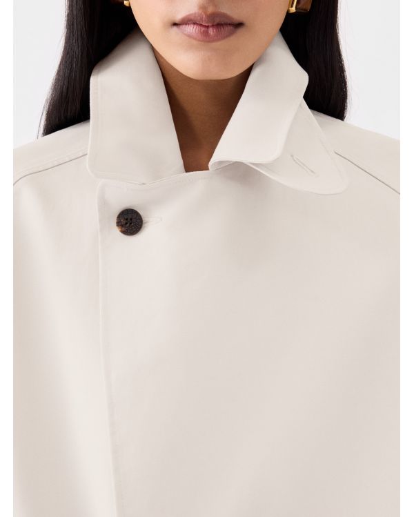 LE TRENCH TRAPEZI BLANC CASSÉ