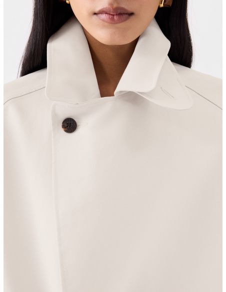 LE TRENCH TRAPEZI BLANC CASSÉ