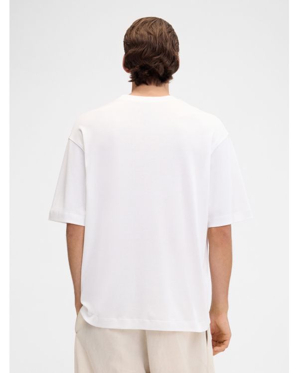 THE STAZIONE STATION PATCH WHITE TSHIRT