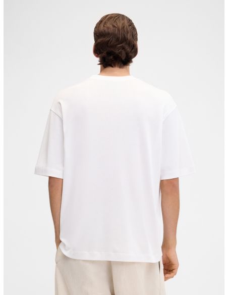 LE TSHIRT STAZIONE STATION PATCH BLANC