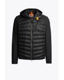 NOLAN MAN FLEECE NYLON HOODED HYBRID JACKET BLACK