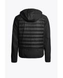 VESTE HYBRIDE À CAPUCHE EN NYLON POLAIRE NOLAN HOMME NOIR