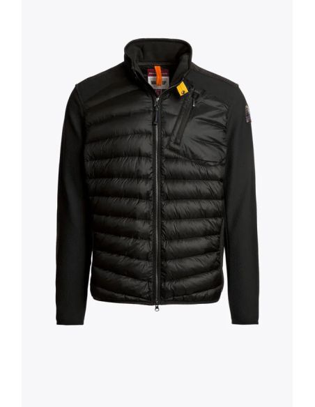 JAYDEN MAN FLEECE NYLON HYBRID JACKET BLACK