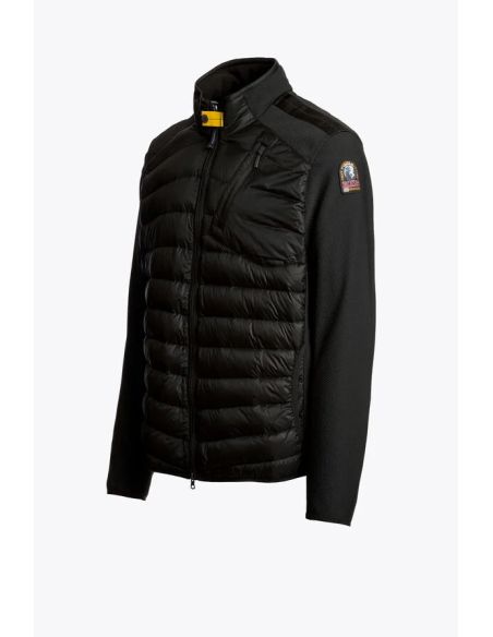 JAYDEN MAN FLEECE NYLON HYBRID JACKET BLACK