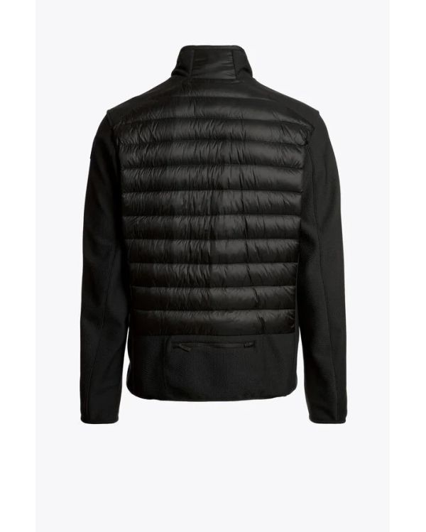 JAYDEN MAN FLEECE NYLON HYBRID JACKET BLACK