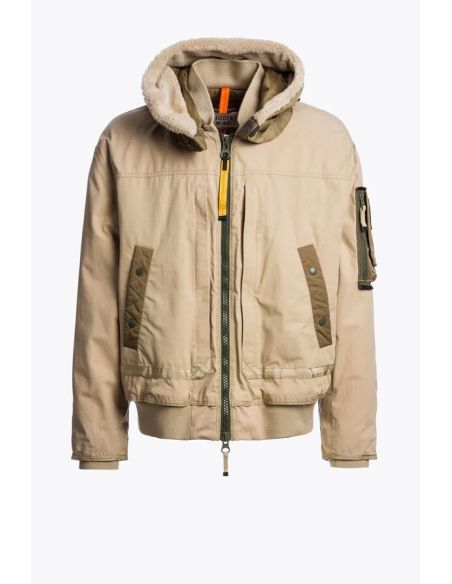 VESTE BOMBER À CAPUCHE GOLD B. HOMME BEIGE SUNKISSED EARTH