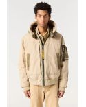 VESTE BOMBER À CAPUCHE GOLD B. HOMME BEIGE SUNKISSED EARTH
