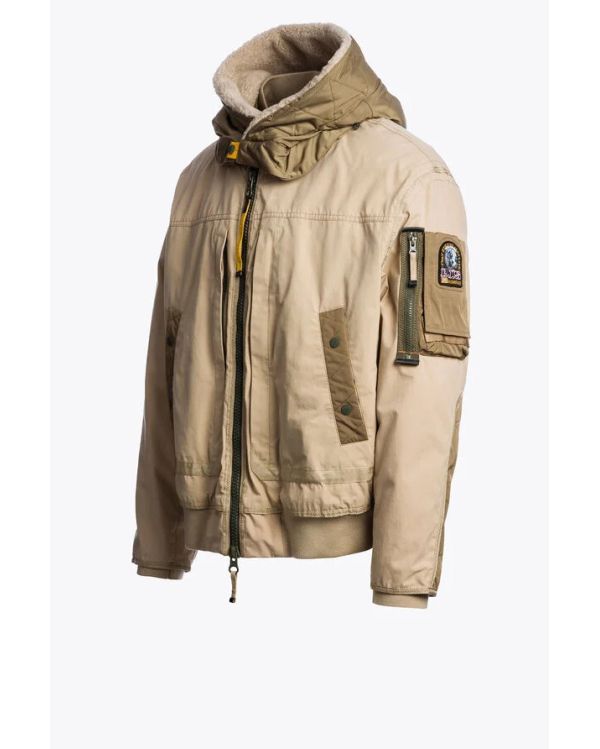 GOLD B. MAN HOODED DOWN BOMBER SUNKISSED EARTH