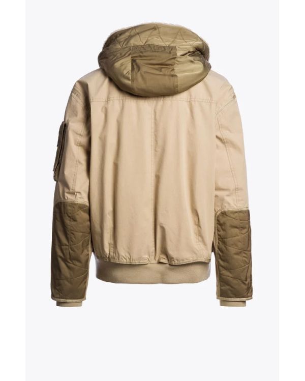 GOLD B. MAN HOODED DOWN BOMBER SUNKISSED EARTH