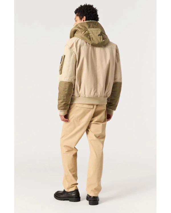 GOLD B. MAN HOODED DOWN BOMBER SUNKISSED EARTH