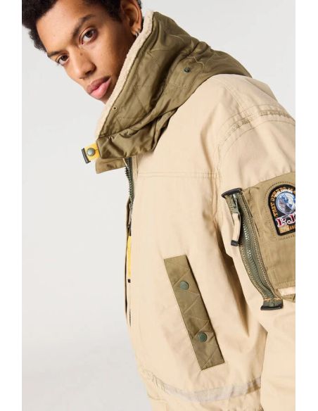 GOLD B. MAN HOODED DOWN BOMBER SUNKISSED EARTH