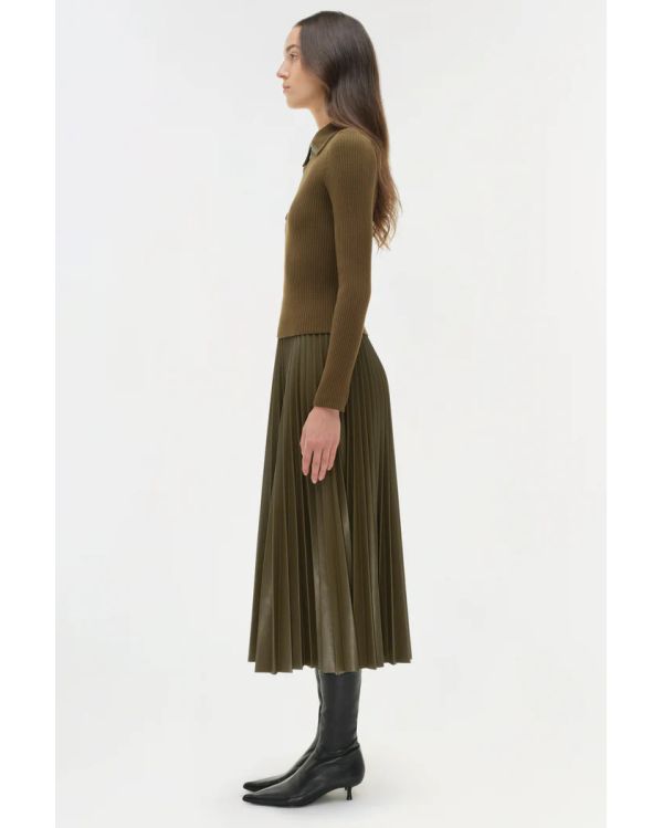 HAUT COMBO TRICOT LIVANA MARRON ALLIGATOR