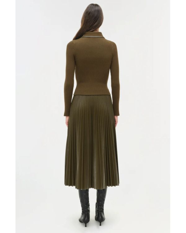 HAUT COMBO TRICOT LIVANA MARRON ALLIGATOR