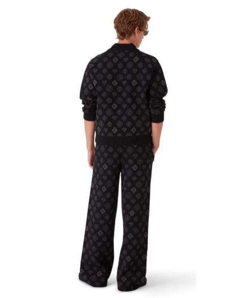 VESTE BOMBER MONOGRAM JACQUARD NOIR