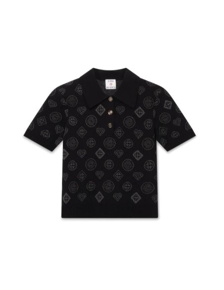 POLO MONOGRAM JACQUARD NOIR