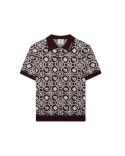 POLO TRICOT MONOGRAM BORDEAUX