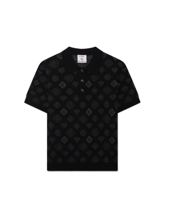POLO MONOGRAM JACQUARD NOIR