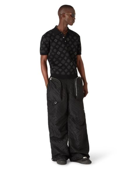 POLO MONOGRAM JACQUARD NOIR