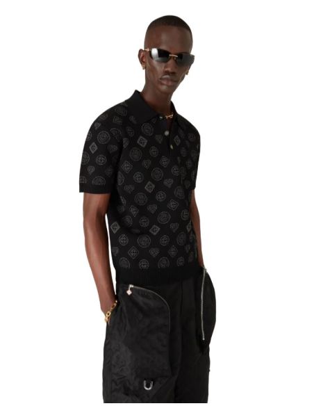 POLO MONOGRAM JACQUARD NOIR
