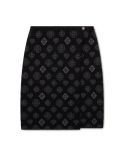 JUPE MONOGRAM JACQUARD NOIR