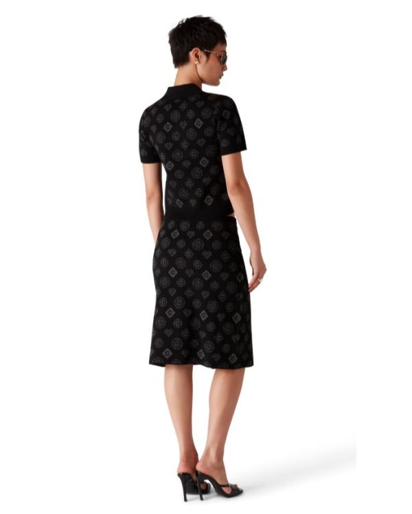 JUPE MONOGRAM JACQUARD NOIR 2