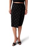 JUPE MONOGRAM JACQUARD NOIR