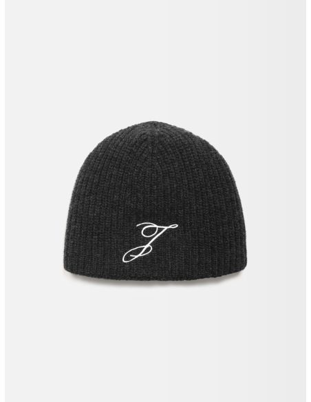 LE BONNET ESPIRAL GRIS FONCÉ