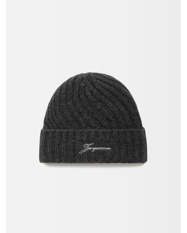 LE BONNET TOURNI GRIS FONCÉ