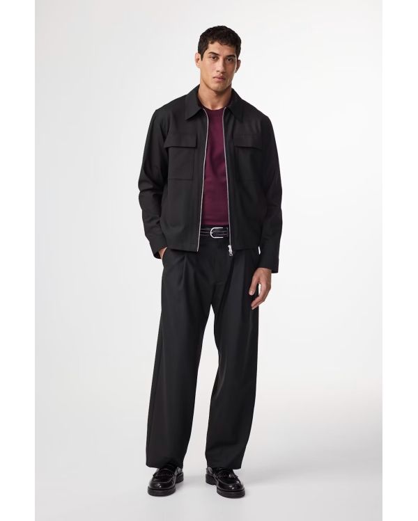 VESTE HYBRIDE TWO-WAY ZIPPER ALBAN NOIR 2
