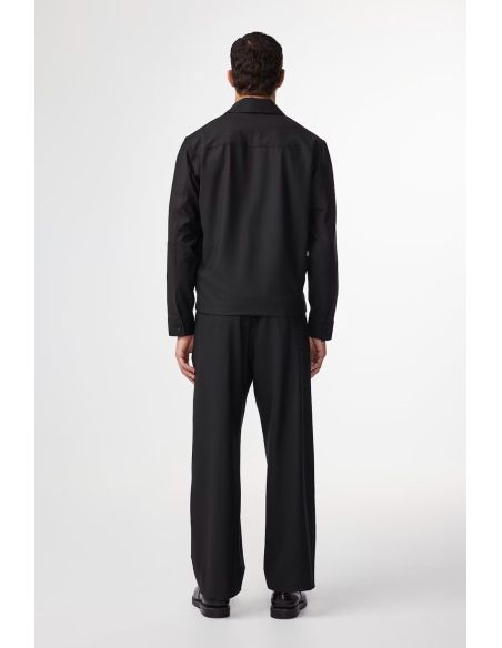 VESTE HYBRIDE TWO-WAY ZIPPER ALBAN NOIR