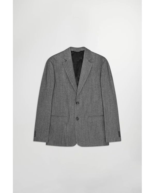 TIMO BLACK MELANGE HERRINGBONE BLAZER