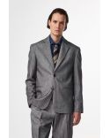 TIMO BLACK MELANGE HERRINGBONE BLAZER