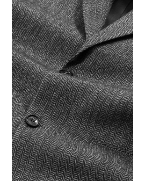 BLAZER À CHEVRONS TIMO NOIR CHINÉ