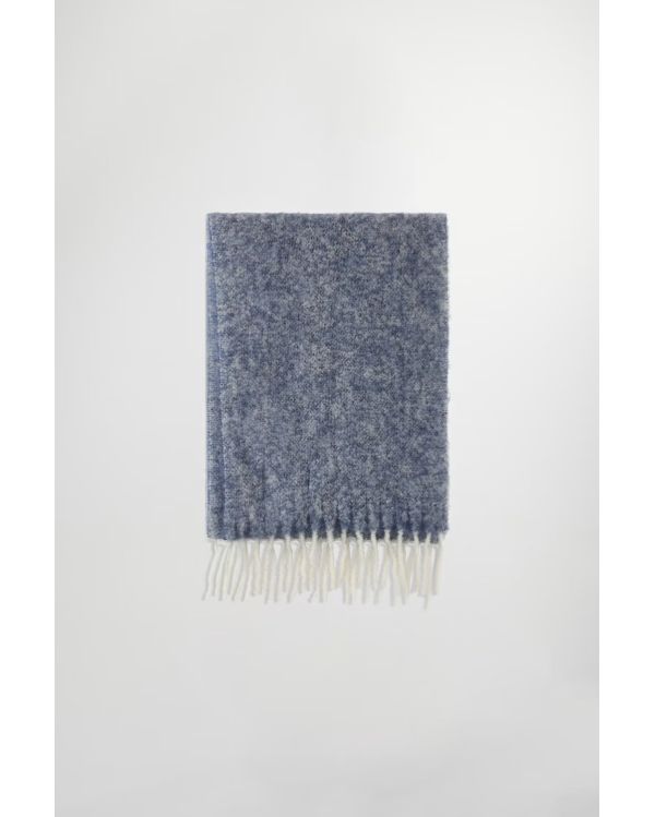 ECHARPE LAINE MÉLANGÉE TWO BLEU MULTI 2