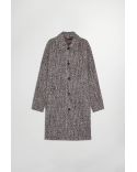 FRANCO WOOL BLEND BROWN DEMITASSE COAT
