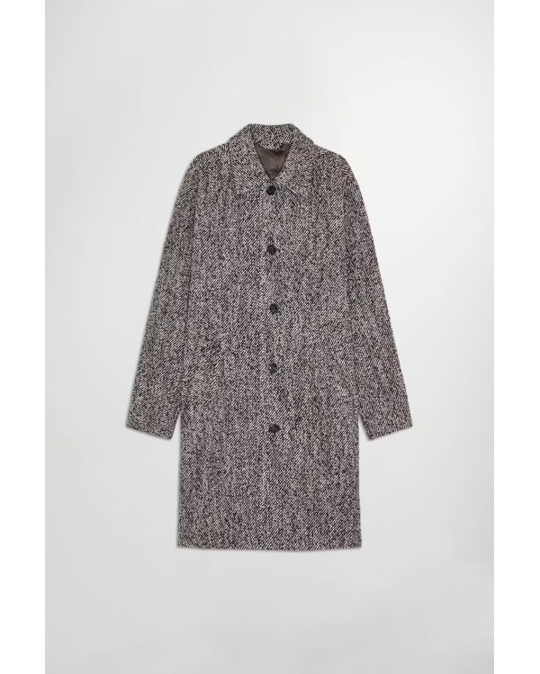 FRANCO WOOL BLEND BROWN DEMITASSE COAT