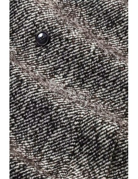 FRANCO WOOL BLEND BROWN DEMITASSE COAT