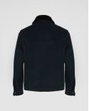 VESTE CACHEMIRE DOUBLE FACE BLEU FONCÉ