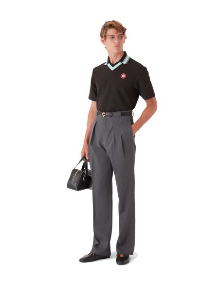 PANTALON TAILLEUR EN LAINE GRIS