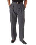 WOOL TAILORED PANTS GREY
