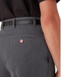 WOOL TAILORED PANTS GREY