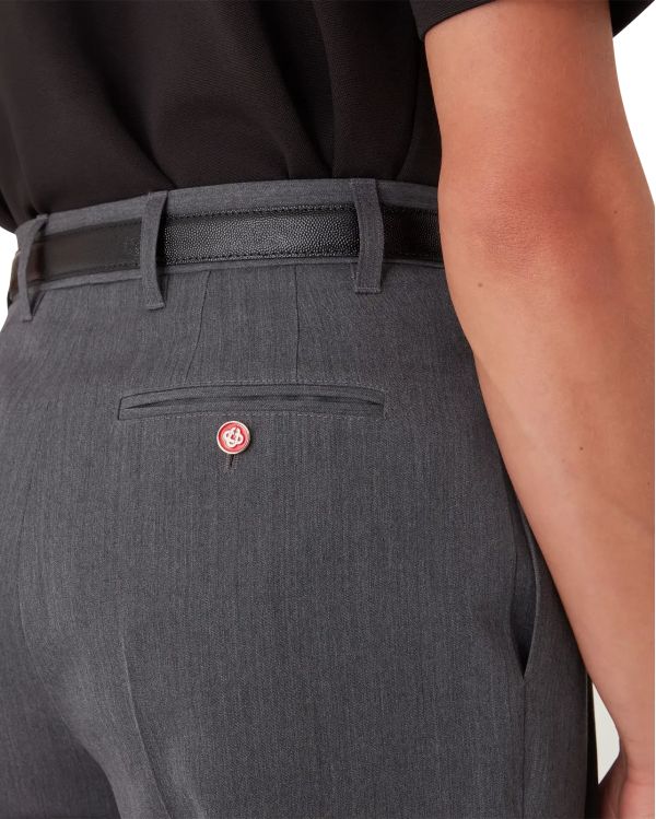 WOOL TAILORED PANTS GREY
