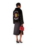 VESTE EN FAUSSE FOURRURE NOIR