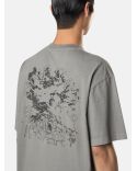 TSHIRT AVEC BRODERIE MEGACITY SKY CIMENT