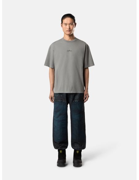 MEGACITY SKY EMBROIDERED T-SHIRT CEMENT