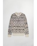 BRADY JACQUARD SWEATER IVORY