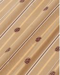 LE FOULARD RAYURE MONOGRAMME BEIGE