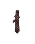 THE MONOGRAM STRIPED TIE WINE