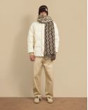 THE MONOGRAM SCARF DARK BROWN